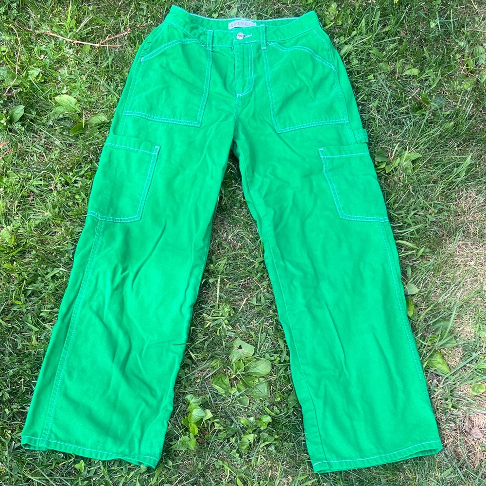 Supersoft Green Cargo Pants